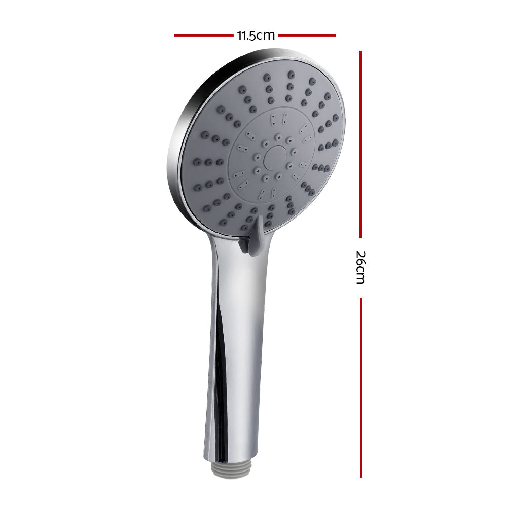 Shower Accessories: Handheld Shower Head 4.5" High Pressure 5 Modes Poweful Round Chrome