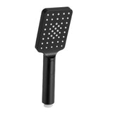 Shower Accessories: Handheld Shower Head 3.1'' High Pressure 3 Spray Modes Square Black