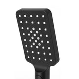 Shower Accessories: Handheld Shower Head 3.1'' High Pressure 3 Spray Modes Square Black