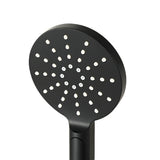 Shower Accessories: Handheld Shower Head Wall Holder 4.7'' High Pressure Adjustable 3 Modes Black