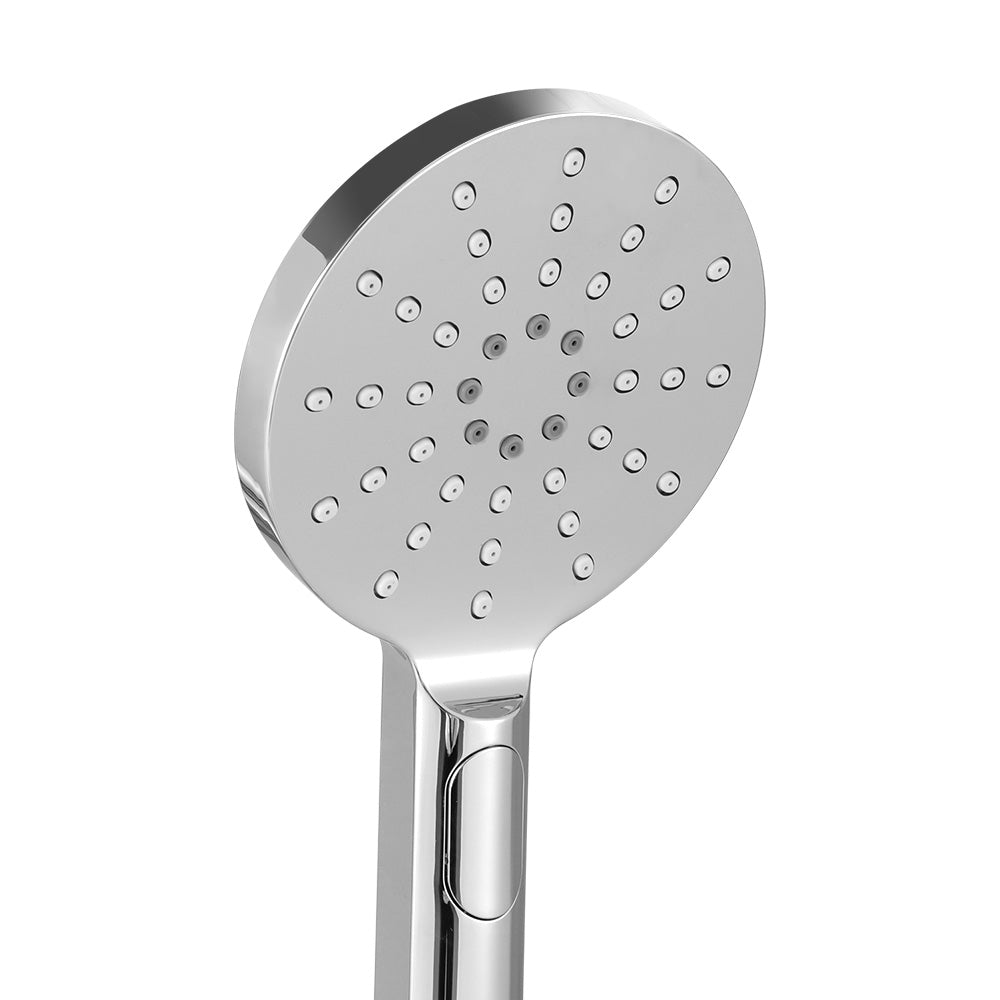 Shower Heads & Screens: Handheld Shower Head Wall Holder 4.7'' High Pressure Adjustable 3 Modes Chrome