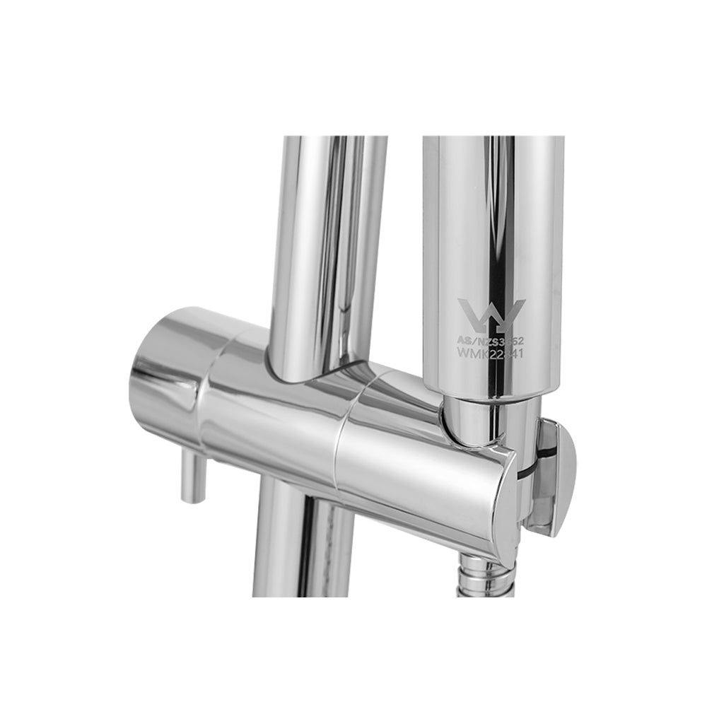 Shower Heads & Screens: Handheld Shower Head Wall Holder 4.7'' High Pressure Adjustable 3 Modes Chrome