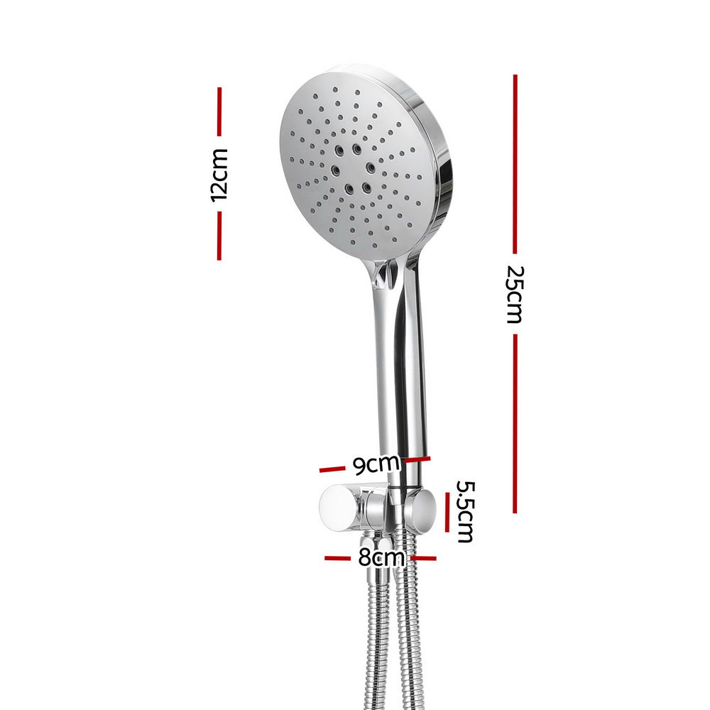 Shower Heads & Screens: Handheld Shower Head Holder 4.7'' High Pressure Silver
