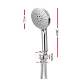 Shower Heads & Screens: Handheld Shower Head Holder 4.7'' High Pressure Silver