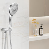 Shower Heads & Screens: Handheld Shower Head Holder 4.7'' High Pressure Silver