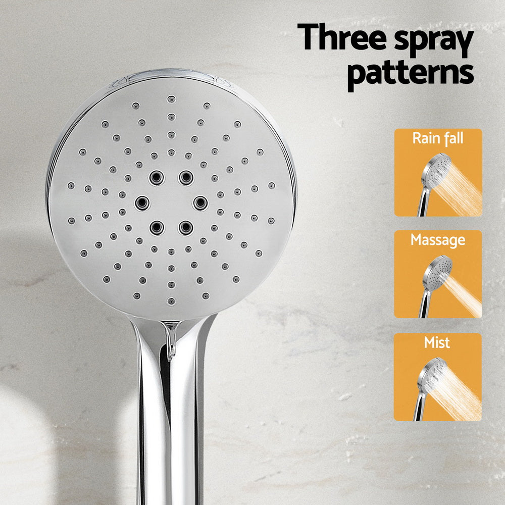 Shower Heads & Screens: Handheld Shower Head Holder 4.7'' High Pressure Silver