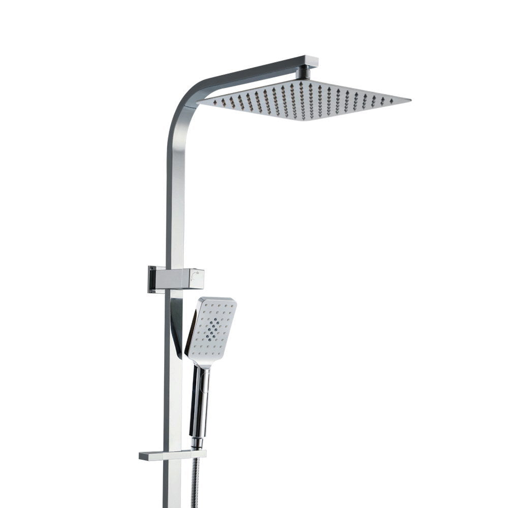 Shower Heads & Screens: Cefito 10'' Rain Shower Head Set Handheld Square High Pressure Chrome