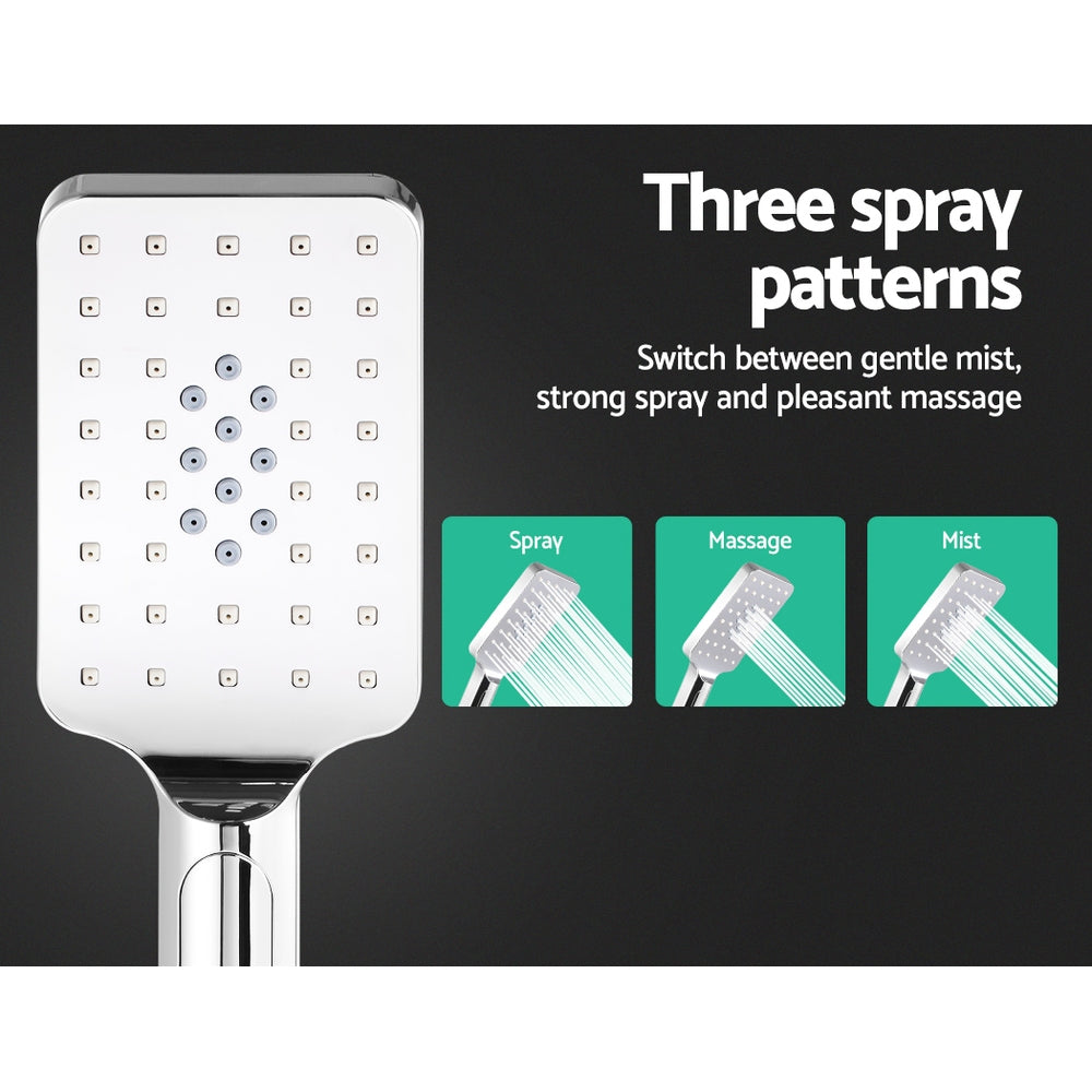 Shower Heads & Screens: Cefito 10'' Rain Shower Head Set Handheld Square High Pressure Chrome