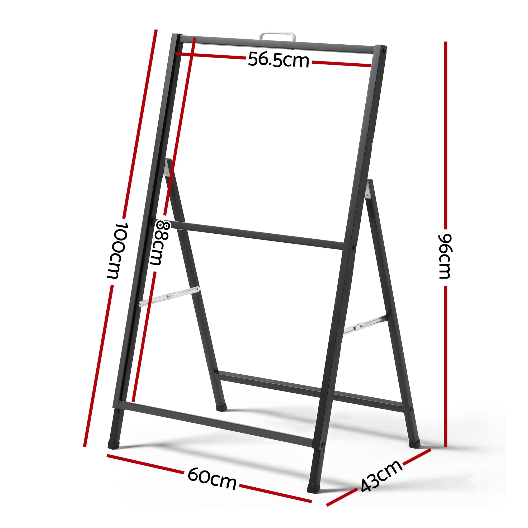 Office Supplies: A1 Frame Sign Stand Single Sided Poster Display Board Outdoor Advertising 60x90cm