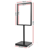 A1 Frame Pedestal Sign Holder Poster Stand Display Board Double Sided 60x90cm