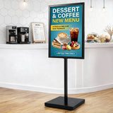 A1 Frame Pedestal Sign Holder Poster Stand Display Board Double Sided 60x90cm
