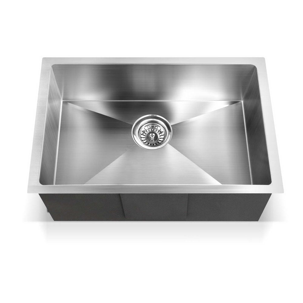 Kitchen Sinks: Cefito Kitchen Sink 60X45CM Stainless Steel Basin Single Bowl Silver