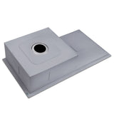 Kitchen Sinks: Cefito Kitchen Sink 87X45CM Stainless Steel Basin Single Bowl Silver