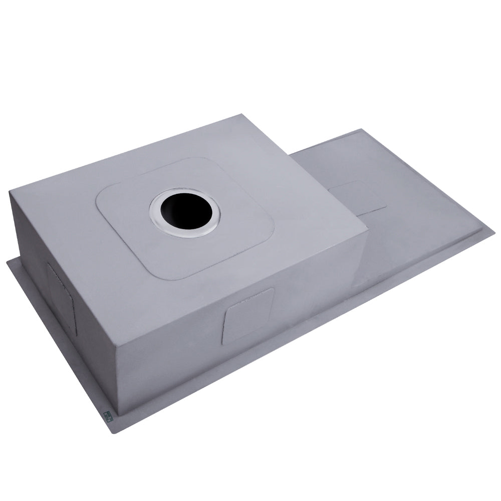 Kitchen Sinks: Cefito Kitchen Sink 96X45CM Stainless Steel Basin Single Bowl Silver