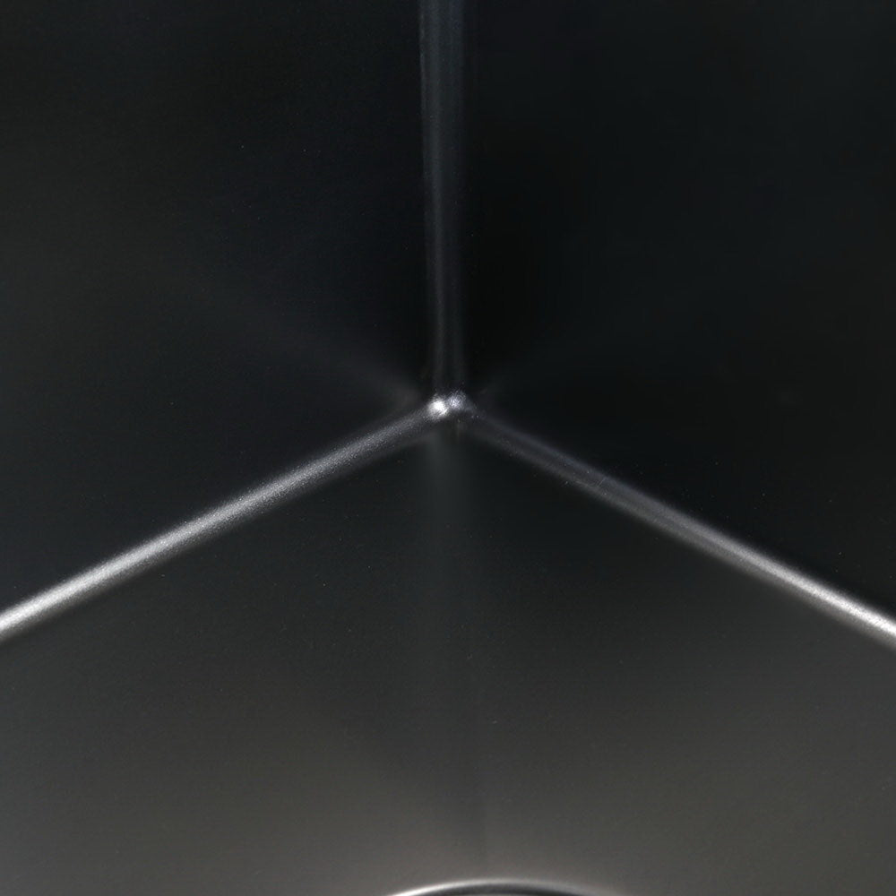 Kitchen Sinks: Cefito Kitchen Sink 100X45CM Stainless Steel Basin Double Bowl Nano Black