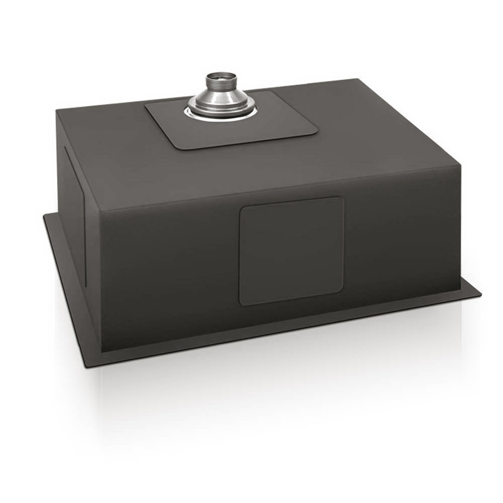 Kitchen Sinks: Cefito Kitchen Sink 60X45CM Stainless Steel Basin Single Bowl Black