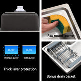 Cefito Kitchen Sink 61X43CM Stainless Steel Basin Single Bowl Silver Drain Basket