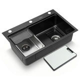 Kitchen Sinks: Cefito Kitchen Sink 304 Stainless Steel Bar Sink Millet Grain Water Basin Sink