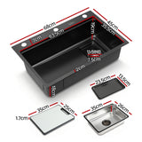 Kitchen Sinks: Cefito Kitchen Sink 304 Stainless Steel Bar Sink Millet Grain Water Basin Sink