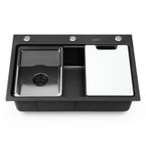 Kitchen Sinks: Cefito Kitchen Sink 304 Stainless Steel Bar Sink Millet Grain Water Basin Sink