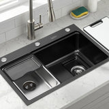 Kitchen Sinks: Cefito Kitchen Sink 304 Stainless Steel Bar Sink Millet Grain Water Basin Sink