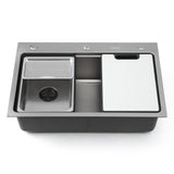Kitchen Sinks: Cefito Kitchen Sink 304 Stainless Steel Bar Sink Millet Grain Water Basin Sink
