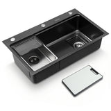 Kitchen Sinks: Cefito Kitchen Sink 304 Stainless Steel Bar Sink Millet Grain Water Basin Sink