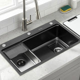 Kitchen Sinks: Cefito Kitchen Sink 304 Stainless Steel Bar Sink Millet Grain Water Basin Sink