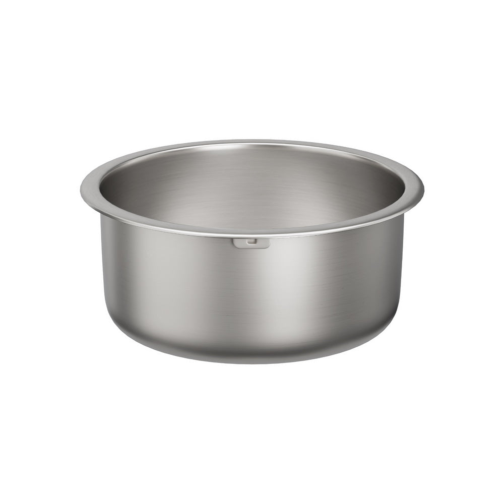 Kitchen Sinks: Cefito Kitchen Sink 43cm Round Stainless Steel Basin Single Bowl Silver