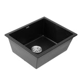 Sinks: Cefito Kitchen Sink 55x45cm Granite Stone Sink Single Bowl Black