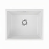 Sinks: Cefito Kitchen Sink 55x45cm Granite Stone Sink Single Bowl White