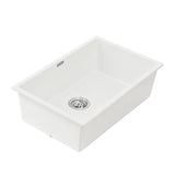 Sinks: Cefito Kitchen Sink 70x45cm Granite Stone Sink Single Bowl White