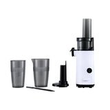 Distilling & Brewing: Devanti Slow Juicer Cold Press Fruit Juice Extractor 130W White