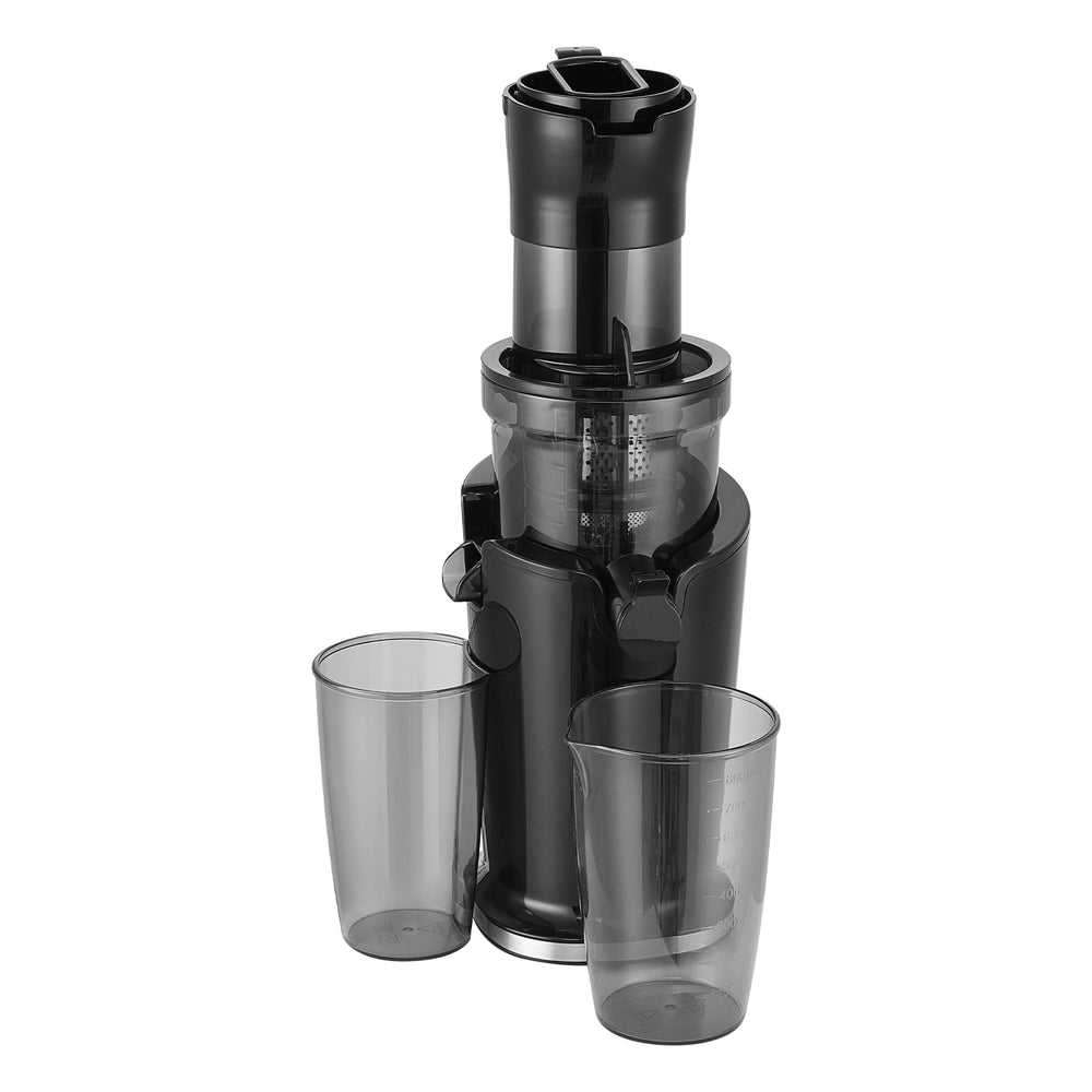 Distilling & Brewing: Devanti Slow Juicer Cold Press Fruit Juice Extractor 200W Black