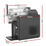 Ice Makers: Devanti 5in1 Slushie Machine Ice Cream Maker 2L Grey