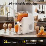 Ice Makers: Devanti 5in1 Slushie Machine Ice Cream Maker 2L White