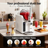 Ice Makers: Devanti 5in1 Slushie Machine Ice Cream Maker 2L White