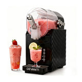 Ice Makers: Devanti 1.8L Slushie Machine Maker Frozen Smoothies Milkshakes Black