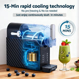 Ice Makers: Devanti 1.8L Slushie Machine Maker Frozen Smoothies Milkshakes Black