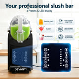Ice Makers: Devanti 1.8L Slushie Machine Maker Frozen Smoothies Milkshakes Black