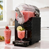 Ice Makers: Devanti 1.8L Slushie Machine Maker Frozen Smoothies Milkshakes Black