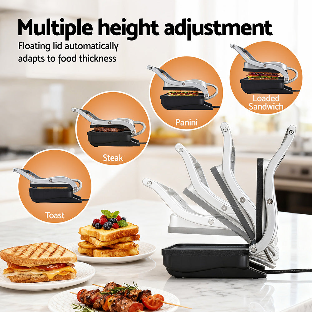 Toasters & Grills: Devanti 3 in 1 Sandwich Maker Steak Press Grill 1000W