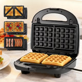 Toasters & Grills: Devanti 3-in-1 Sandwich Press Waffle Maker Panini Press Grill 850W