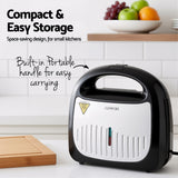 Toasters & Grills: Devanti 3-in-1 Sandwich Press Waffle Maker Panini Press Grill 850W