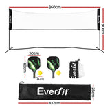 Netball & Netball Accessories: Everfit 3.6M Badminton Tennis Net Portable Volleyball Kit Adjustable Height