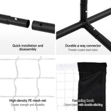 Netball & Netball Accessories: Everfit 3.6M Badminton Tennis Net Portable Volleyball Kit Adjustable Height