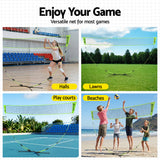 Netball & Netball Accessories: Everfit 3M Badminton Tennis Net Portable Volleyball Kit Yellow