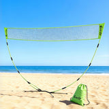 Netball & Netball Accessories: Everfit 3M Badminton Tennis Net Portable Volleyball Kit Yellow