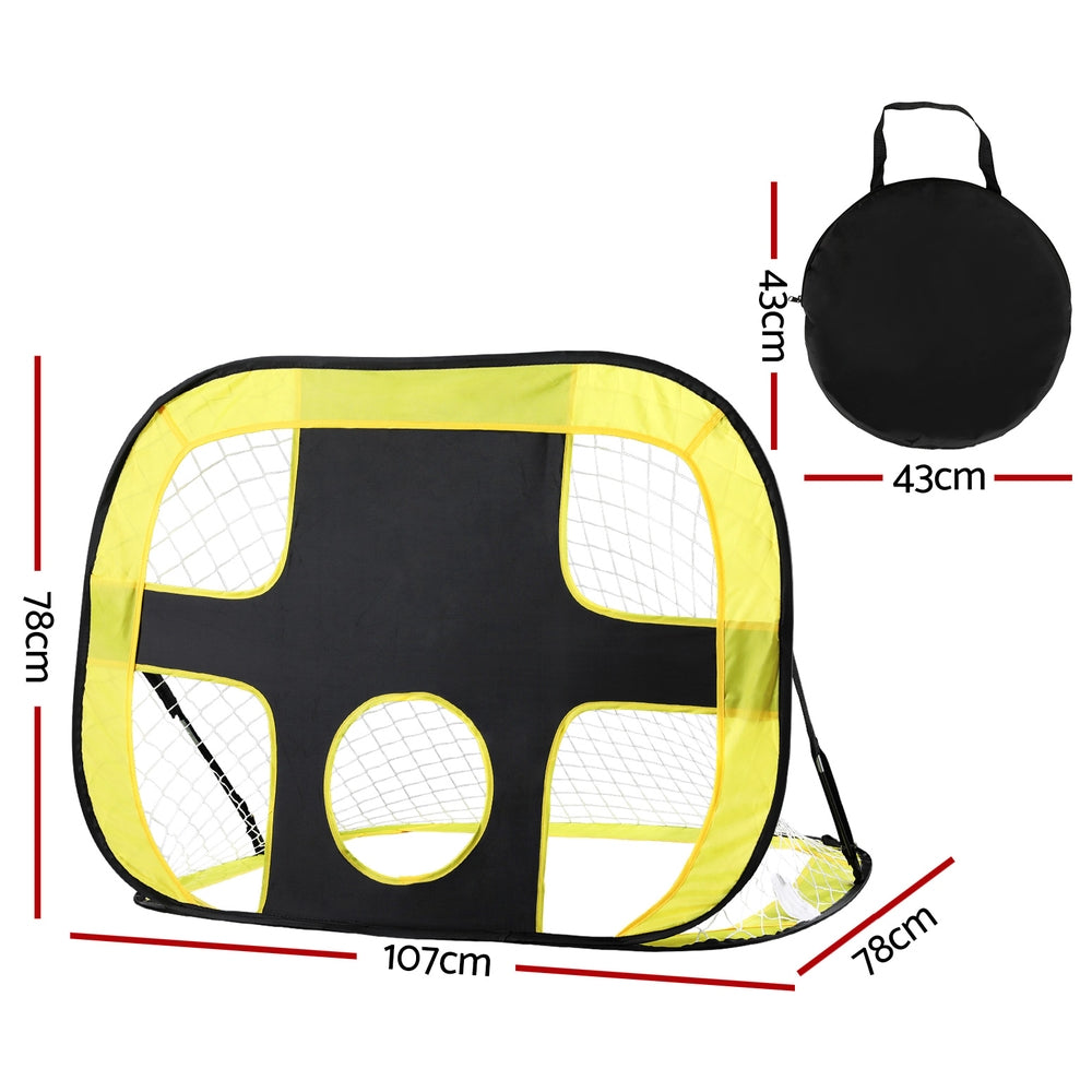 Soccer & Soccer Accessories: Everfit Portable Football Net Soccer Goal Rebound Target Hitter Training