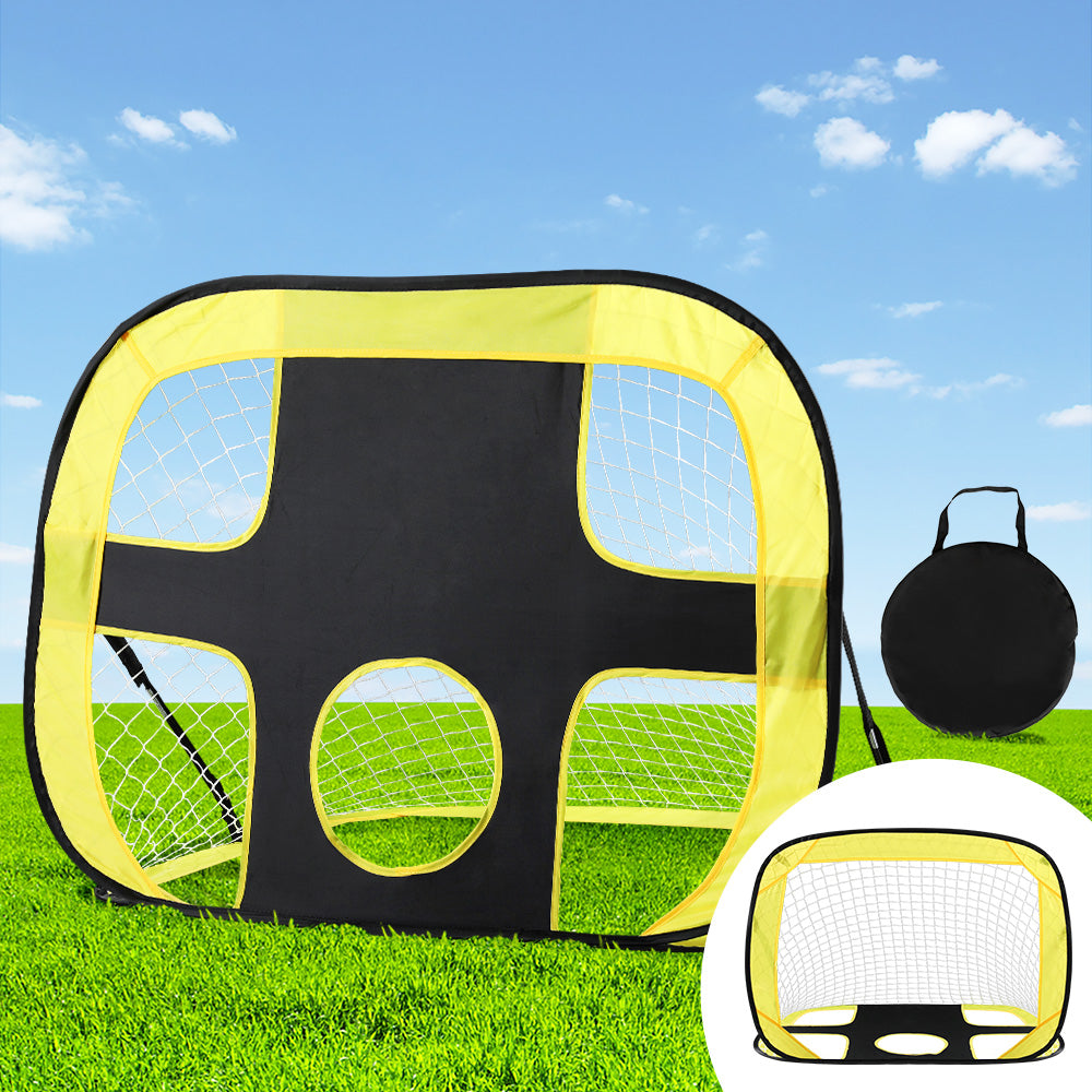 Soccer & Soccer Accessories: Everfit Portable Football Net Soccer Goal Rebound Target Hitter Training